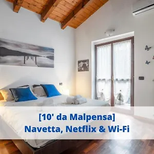 Apartment 10' From Malpensa Shuttle, Netflix & Wi-fi, Casorate Sempione